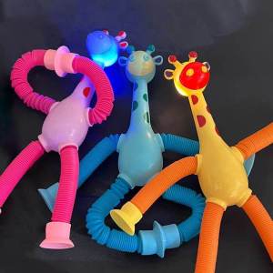 ✅NEW✅Educational Toys Glowing Cartoon Giraffe Shape Straws For Children(Random Color)