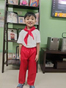 Katipunero Red pants for KIDSBuwan ng Wika Costume with Free scarf