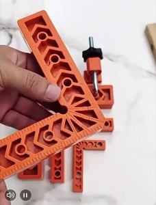 EELHOE | [NM]4Pcs 3in 90 Degree Right Angle Positioning Ruler L Fixing Clamp Woodworking Holder Marking Ruler Tools Auxiliary Locator[NM]