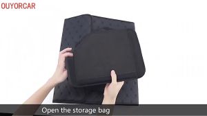 Car Trunk Storage Box PU Leather Capacity Auto Multiuse Car Storage Box Foldable