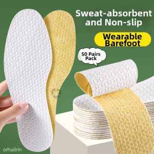 ZUYINBULUO | Sweat Absorption Anti-slip Self-adhesive Breathable Non-smelly Ultra-thin Foot Comfort Insoles