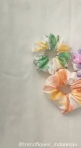 RANDOM Scrunchie Tie Dye Cepol Hijab Tie Dye Ikat Rambut Anti Pusing