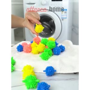 2 PCS Magic Laundry Ball Kecil Bola Karet Alat Bantu Cuci Baju Pembersih Mesin Cuci Anti Kusut