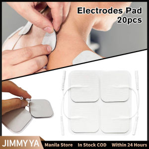 20pcs Physiotherapy Electrode Pad Reusable Gel Electrode Patch For Muscle Stimulator Tens Unit Electrodes Digital Therapy Machine