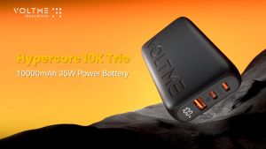 VOLTME Hypercore Trio 10K | PD35W | 10000mAh | Compact Size Power Bank (Included C to C Cable)