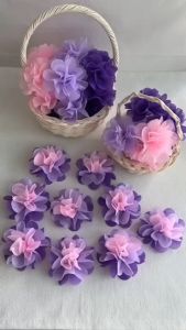 กระดาษสาห่อเหรียญ พาสเทลสีม่วงเข้ม-ม่วงอ่อน-ชมพู (3 ห่อ)