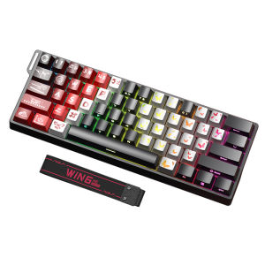 AULA | Bàn phím cơ Custom AULA WiN60/68HE Dòng Silver Butterfly Sử dụng Switch Từ tính (Magnetic) Chuyên Dụng Gaming/Esports