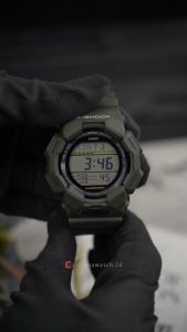 Jam Tangan Pria Casio G-Shock GD-010-3D Green Army Dial Green Army Resin Band
