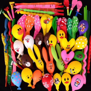 50Pcs Cartoon Balloons 3D Latex Balloons Special-Shape Birthday Party Decoration Helium Inflatable Balloons Animal Duck Rabbit Balloon