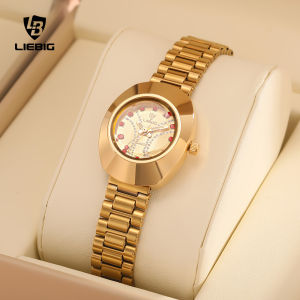 LIEBIG Watch For Women Water Proof Elegant Luxurious Mirror Stainless Steel Gold Steel Strap Couple Wrist Watch L1021 Liebig Watch Price In Bangladesh Lige Smart Watch Price - Lazada