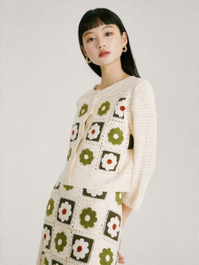 Vero Moda | Sweet Vintage Floral Knit Cardigan