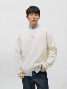 Semir | Spring Mens Round Neck Two-layer Design Sweater