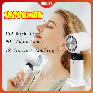 [Always keep -1°] Handheld fan with strong wind fan multi-speed adjustable rechargeable digital display Mini fan kipas tangan handheld fan cooling Portable Turbo Fan Turbo Fan手持风扇