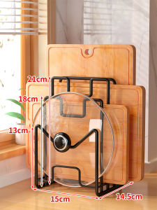 Stainless Steel Kitchen Countertop Cutting Board Rack Organizer