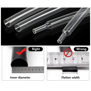 1M Clear PE Heat Shrink Tube/Dia 1.5 2.5 3 5 6 7 8 9 10 12 14 16 18 20Mm/2:1 Shrink Ratio/Insulated Wire Shrink Wrap Cable Prote