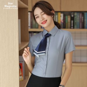 STARMAGNOLIA | Non-iron Wrinkle-resistant Tailored White Shirt Women
