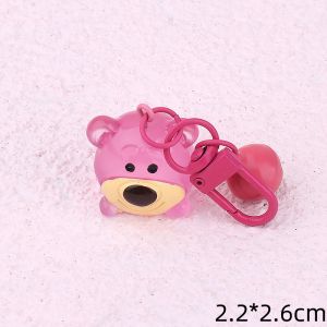 Adorable Cartoon Sanrio Luminescent round Face Animal Keychain Pendant Girls Heart School Bag Accessory Night Light Feature