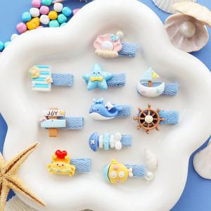 Kẹp Tóc Dễ Thương Hoạt Hình Động Vật Biển Ngọc Trai Vỏ Sò Cho Trẻ Em Kẹp Tóc Toàn Bộ Tóc Mái Dọc Kẹp Tóc Phụ Kiện Tóc Thời Trang