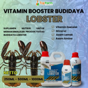 Vitamin Booster Lobster / Vitamin Budidaya Ternak Lobster / Vitamin Lobster Cepat Besar / Vitamin Budidaya Lobster / Vitamin Penambah Nafsu Makan Lobster / Multivitamin Untuk Pertumbuhan Lobster / Vitamin Lobster