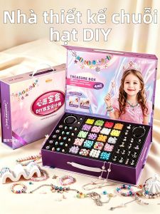TEMiTANGMI | DIY Princess Bead Making Kit Jewelry Box Toy Set