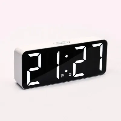 BOJIA | LED Digital Large Font Mirror Alarm Clock
