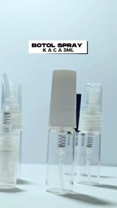 Botol Spray Kaca 3ml Refilable Parfume Travel Size Refil Isi Ulang Atomizer