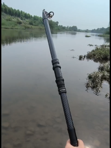 Telescopic Fishing Rod 2.1m 4.5m Carbon Spinning Rod Long Range Projection Fishing Pole Seawater Freshwater