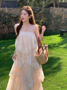 CHOUXIE | Summer Elegant Beachwear White Strap Dress