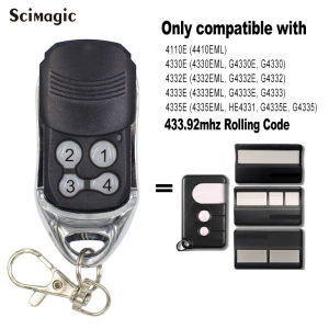 4410 4410E 4410EML 4330E 4335E Garage Door Remote 433.92MHz Rolling Code Handheld Transmitter