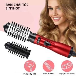Máy Làm Tóc Đa Năng 3 Trong 1: Máy Sấy Tóc Máy Duỗi Tóc Máy Uốn Tóc Lược Cuốn Tóc Máy Sấy Ion Một Bước Làm Xoăn Cho Người Lớn Điện Áp Đa Năng