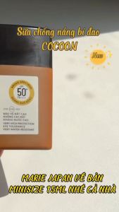 Sữa Chống Nắng Bí Đao Cocoon Kiềm Dầu Nâng Tông Tự Nhiên SPF50+ PA++++ Minisize 15ml