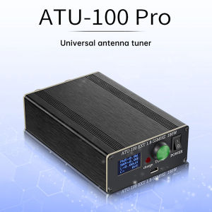Aideepen | ATU-100Pro Automatic Antenna Tuner 1.8-55MHz 120W Max Power High Precision OLED Screen Metal Case for Emergency Communication