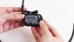 ST-3 Waterproof Digital Aquarium Thermometer with Probe Fish Tank Electronic Thermometer Degree Celsius ℃ Black/Yellow