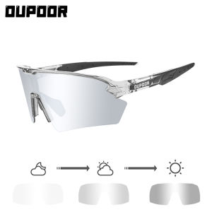 OUPOOR | Photochromic Sports Goggles Running Cycling Hiking Eyewear