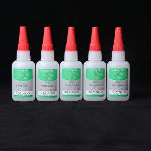 Super strong adhesive cyanoacrylate quick drying adhesive suitable for toys plastics PVP pipes acrylic sheets transparent