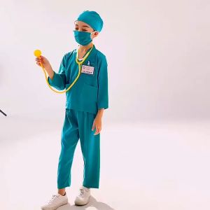 [Local fast delivery] Childrens little doctor and nurse costume set kindergarten professional house role play