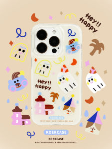 KOERCASE Cute Ghostly Fun Sticker Mobile Phone Case Friendly DoodleCartoon Illustration OriginalCreative Cartoonish Crowd