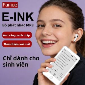 Máy Nghe Nhạc MP3 Màn Hình E-Ink Famue BF01 Đèn Nền Xanh Dương Thấp Tích Hợp Radio Bluetooth 5.3 Hỗ Trợ Thẻ TF Lên Đến 128GB
