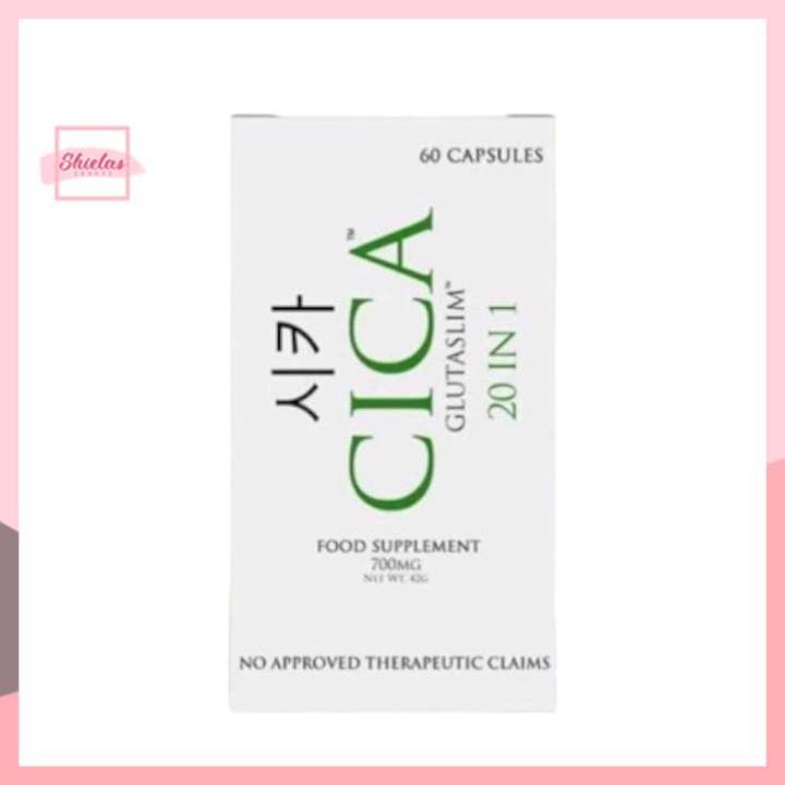 CICA Gluta Slim 20in1 60capsules Glutathione 400Mg Capsules Cica Centella  Asiatica Supplement Natural Appetite Suppressant Hoodia Gordonii  Multi-Nutrient Health Supplement - Lazada | Lazada PH