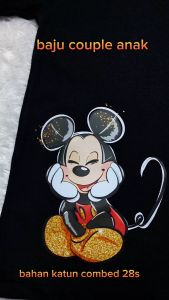 Kaos Anak Perempuan Laki-Laki Couple Adik Kakak Katun Combed 1-9 Thn HH Kids