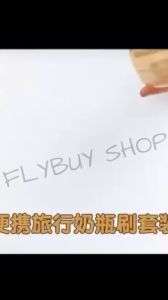 FLYBUY SHOP  Baby Bottle Brush Kit Silicone Bottle Soap Dispenser Travel