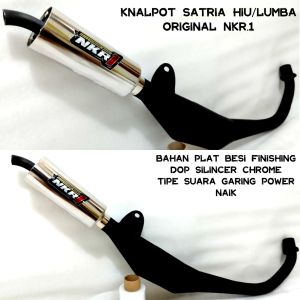 Knalpot Satria 2 tak Satria lumba satria hiu Original NKR.1 ORIGINAL 100% suara garing