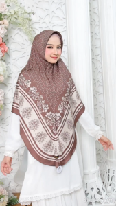 Kesya789Hijab -Jilbab instan daily hijab bergo JUMBO motif Azizah XXL