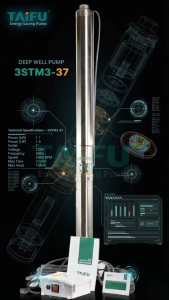 TAIFU STM Series Stainless Steel Deep Well Pump Casing 2" 2.5" 3" 4" with Free 30 Meter Cable Wire