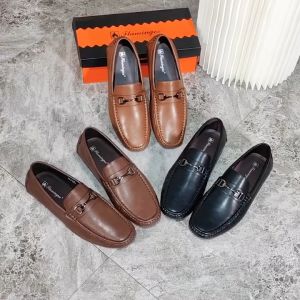 Fashion business casual shoes breathable leather mens shoes a footstool lazy people Footwear Boy Walking Shoes Comfort#WP-629