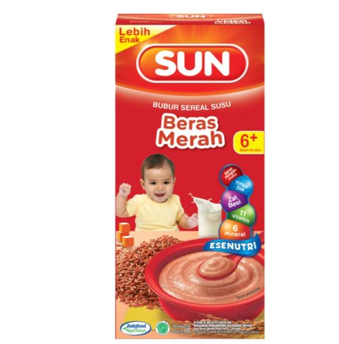 Kandungan Nutrisi Beras Merah pada Bubur Bayi Sun dan Manfaatnya untuk MPASI