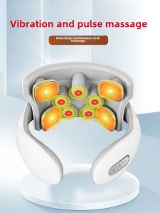 Electric Neck Massager Cervical Spine Therapy Device Shoulder Neck Pain Relief Applicable USB Powered Massage Gadget Gift