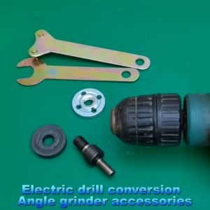 5PCS For Cutting Disc Polishing Wheel Connecting Rod 10mm Electric Drill Conversion Angle Grinder Metals Handle Holder Adapter Polishing accessories 1 set