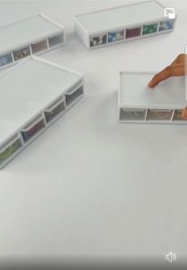 CLAS Stackable 4 Mini-Drawer Desk Organizer I Small Accessories I Screw I Medicine I Clips and Beads