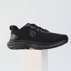 DONEWELL Sepatu Sneakers Sekolah Pria Dewasa HERO Hitam Polos Full Black Hitam Hitam